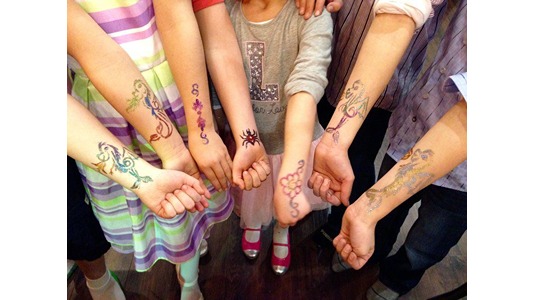 Temporary Tattoo Artist for Kids Birthday Party